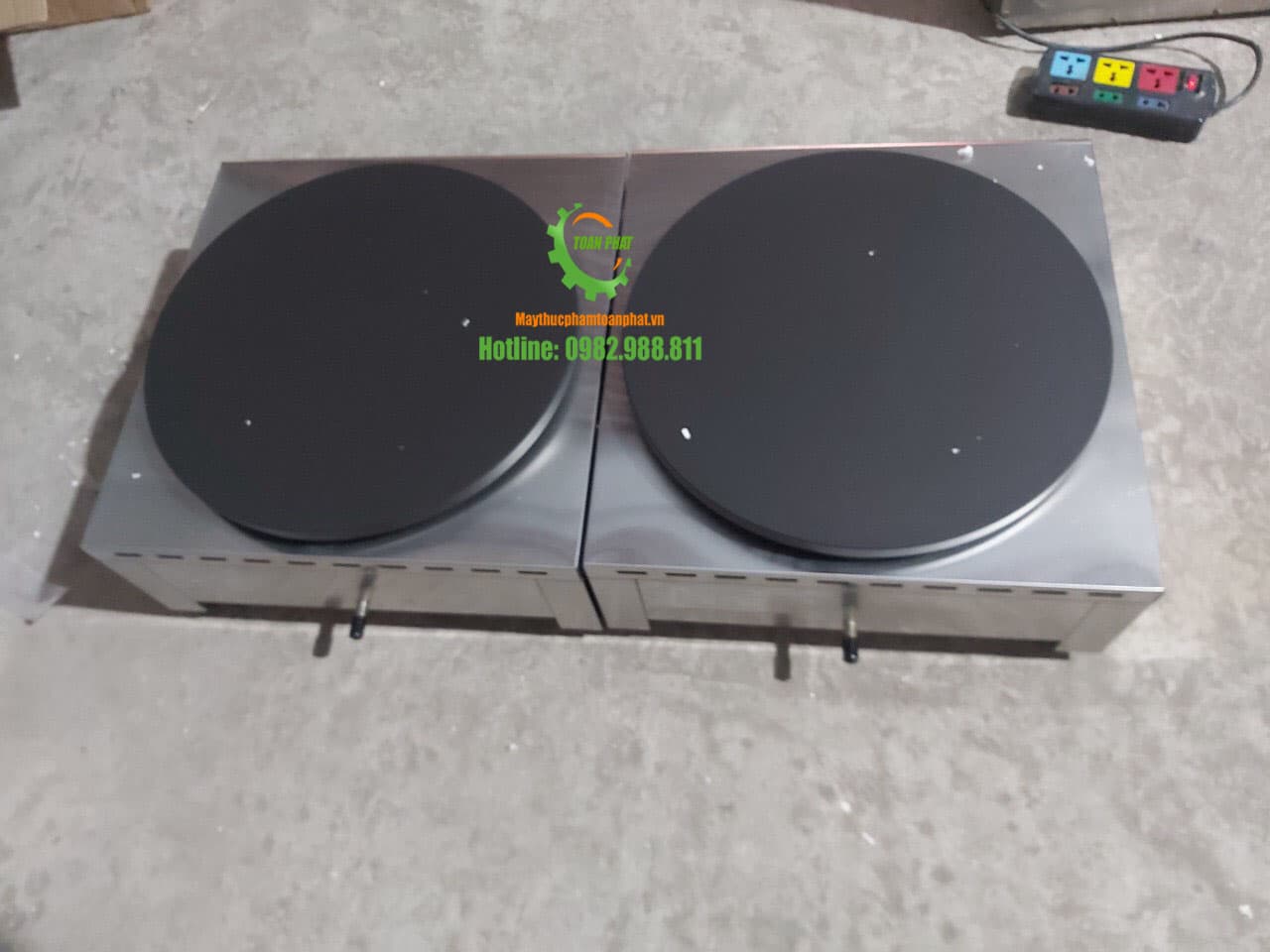 Máy làm bánh Crepe đơn/đôi dùng gas nhập khẩu