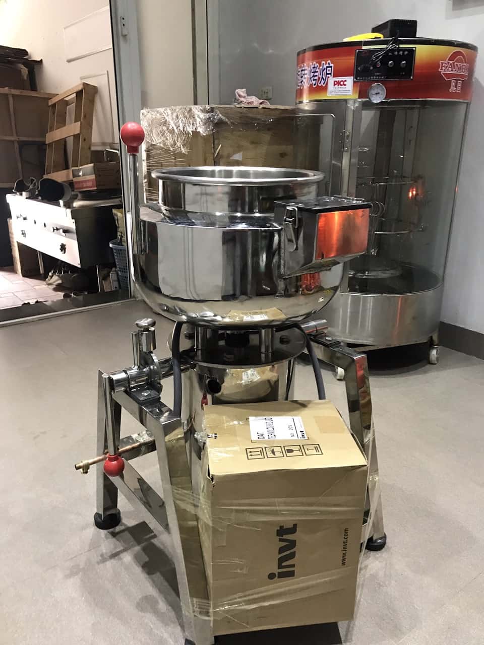 Máy xay giò chả, giò lụa 15kg 2 lớp