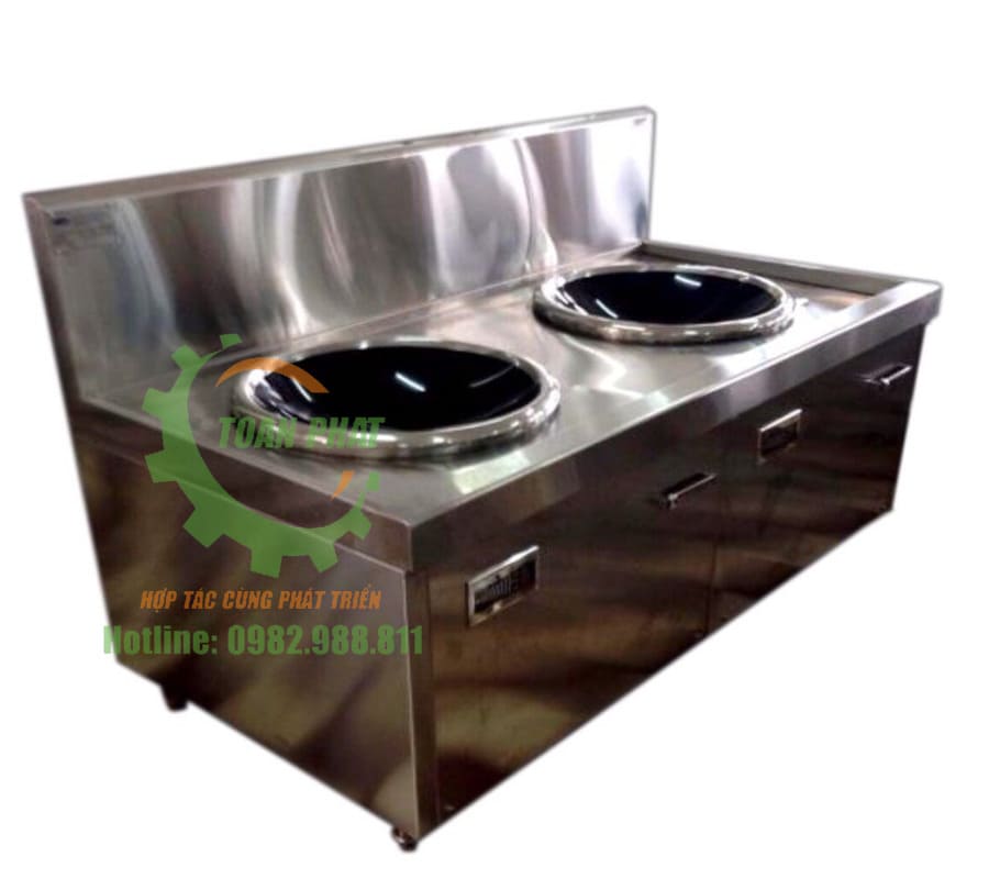 Bếp từ công nghiệp đôi mặt lõm chảo rời
