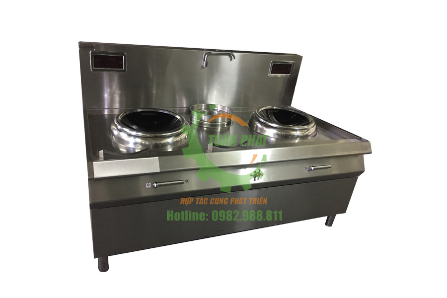 Bếp từ công nghiệp đôi mặt lõm chảo rời