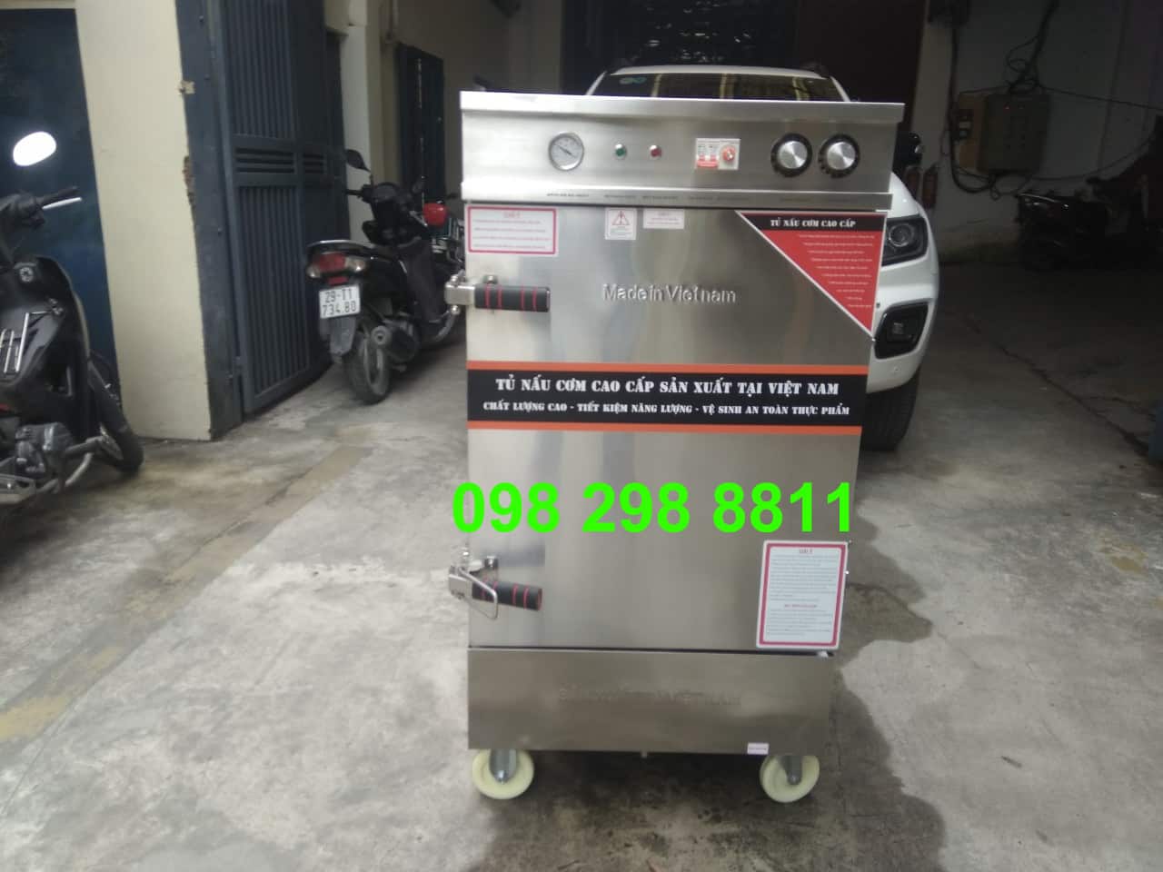 Tủ hấp xúc xích