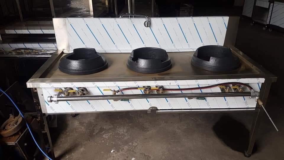 Bếp Á xào 3 họng đốt Hàn Quốc