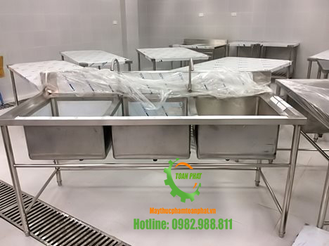 Chậu rửa Inox 3 hố