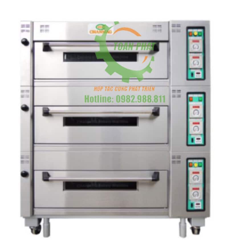 Lò nướng bánh 3 tầng 6 khay Chanmag Đài Loan