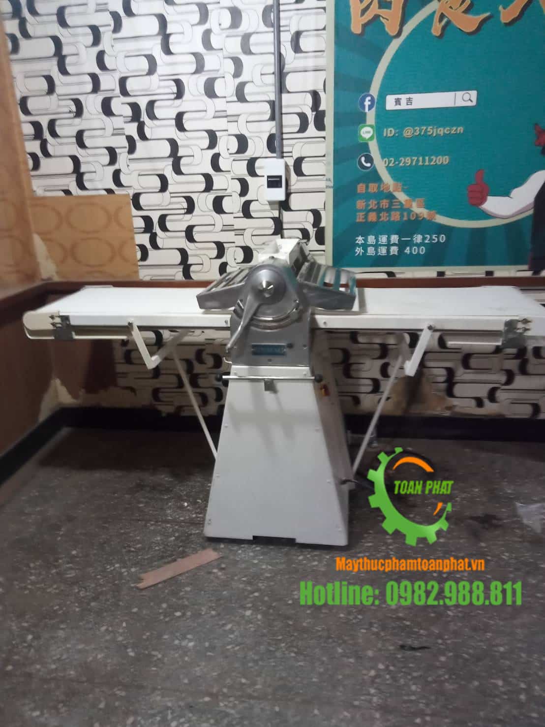 Máy cán bột 2 chiều Đài Loan