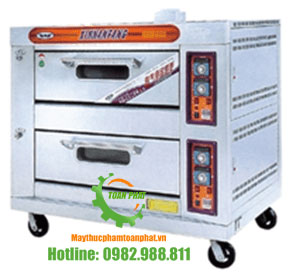 Lò nướng 2 tầng 4 khay gas