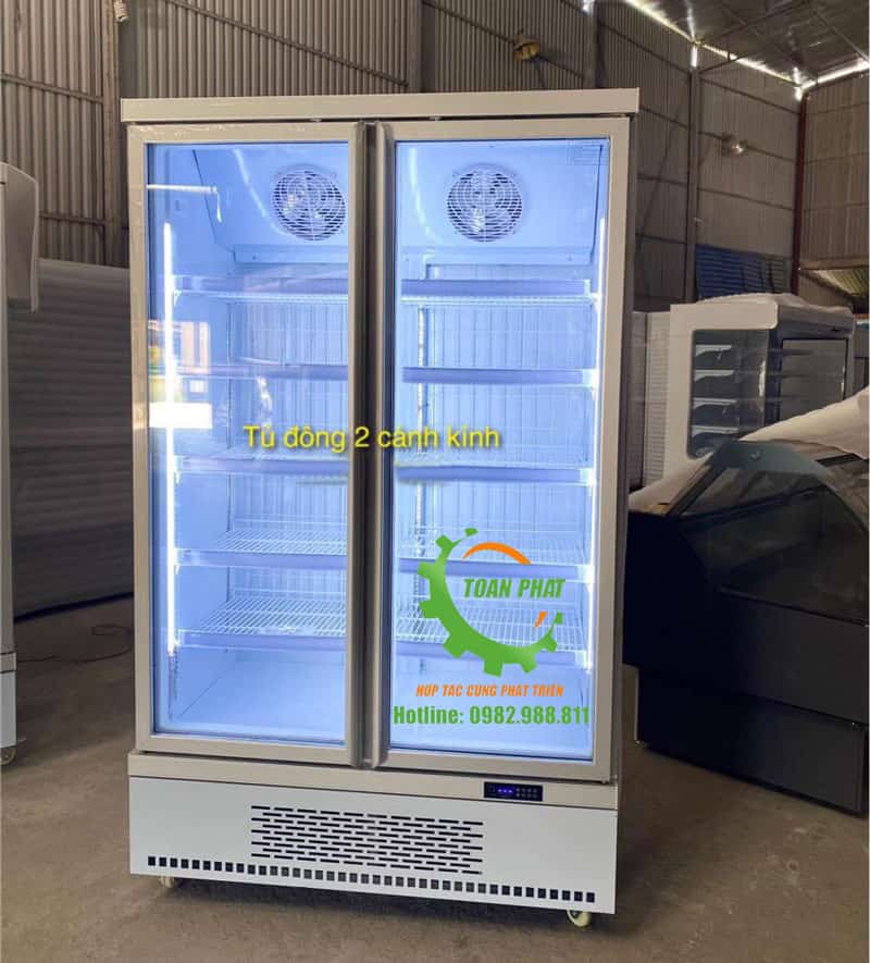 Tủ đông 2 cánh kính