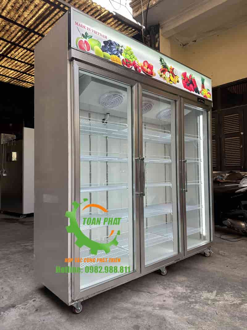 Tủ mát 3 cánh bảo quản hoa tươi