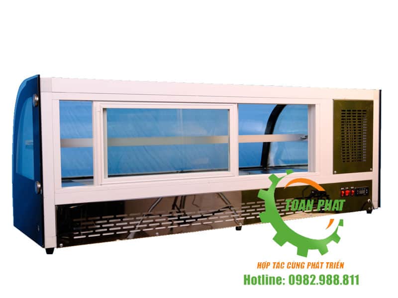 Tủ trưng bày Sushi 1,8m 2 tầng