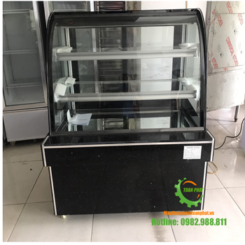 Tủ trưng bày bánh kính cong 3 tầng 1,2m
